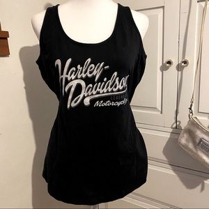 Harley Davidson glitter tank top